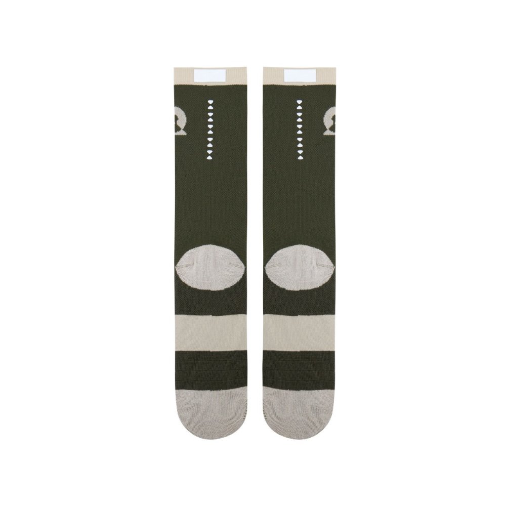 BROOO - TRAIL CREWSOCKS DARK OLIVE Unisex - Rev Online