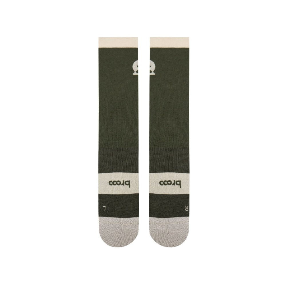 BROOO - TRAIL CREWSOCKS DARK OLIVE Unisex - Rev Online