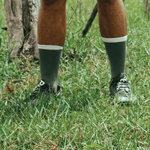 BROOO - TRAIL CREWSOCKS DARK OLIVE Unisex - Rev Online