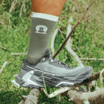 BROOO - TRAIL CREWSOCKS DARK OLIVE Unisex - Rev Online