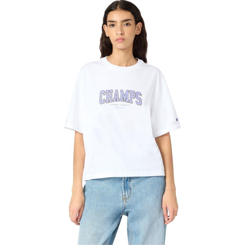 CHAMPION SS TEE เสื้อยืดแขนสั้นผู้หญิง - Rev Online