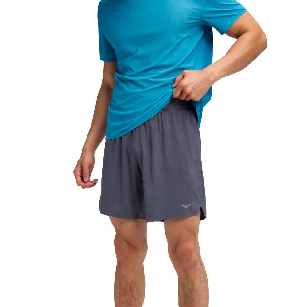 HOKA GLIDE 7INCH SHORT 2IN1 กางเกงวิ่งผู้ชาย - Rev Online