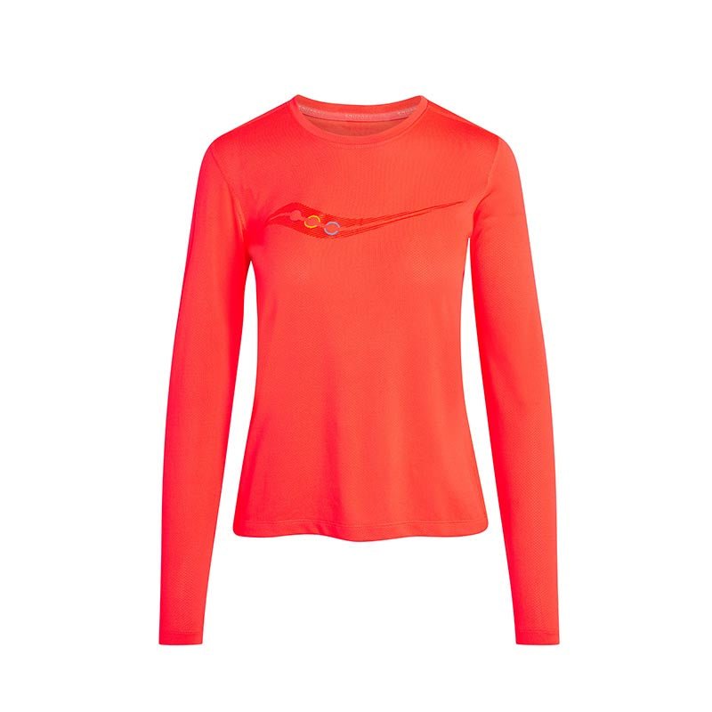 SAUCONY - STOPWATCH GRAPHIC LONG SLEEVE Women - Rev Online