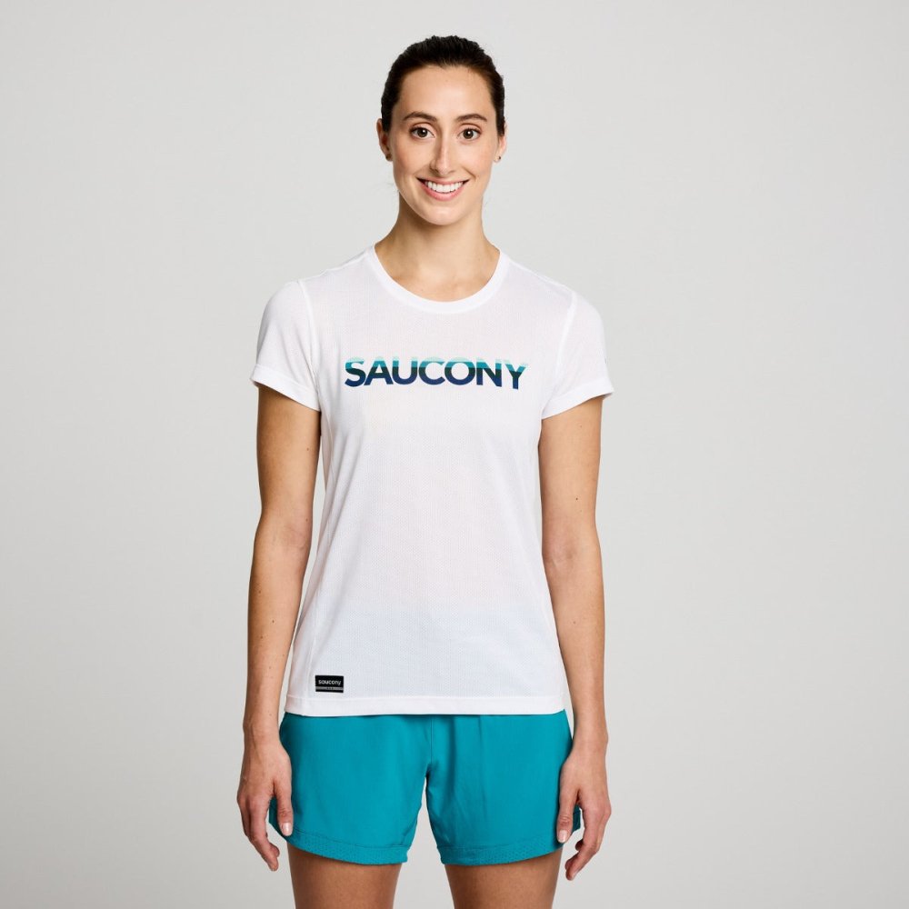 SAUCONY - STOPWATCH GRAPHIC SHORT SLEEVE Women - Rev Online