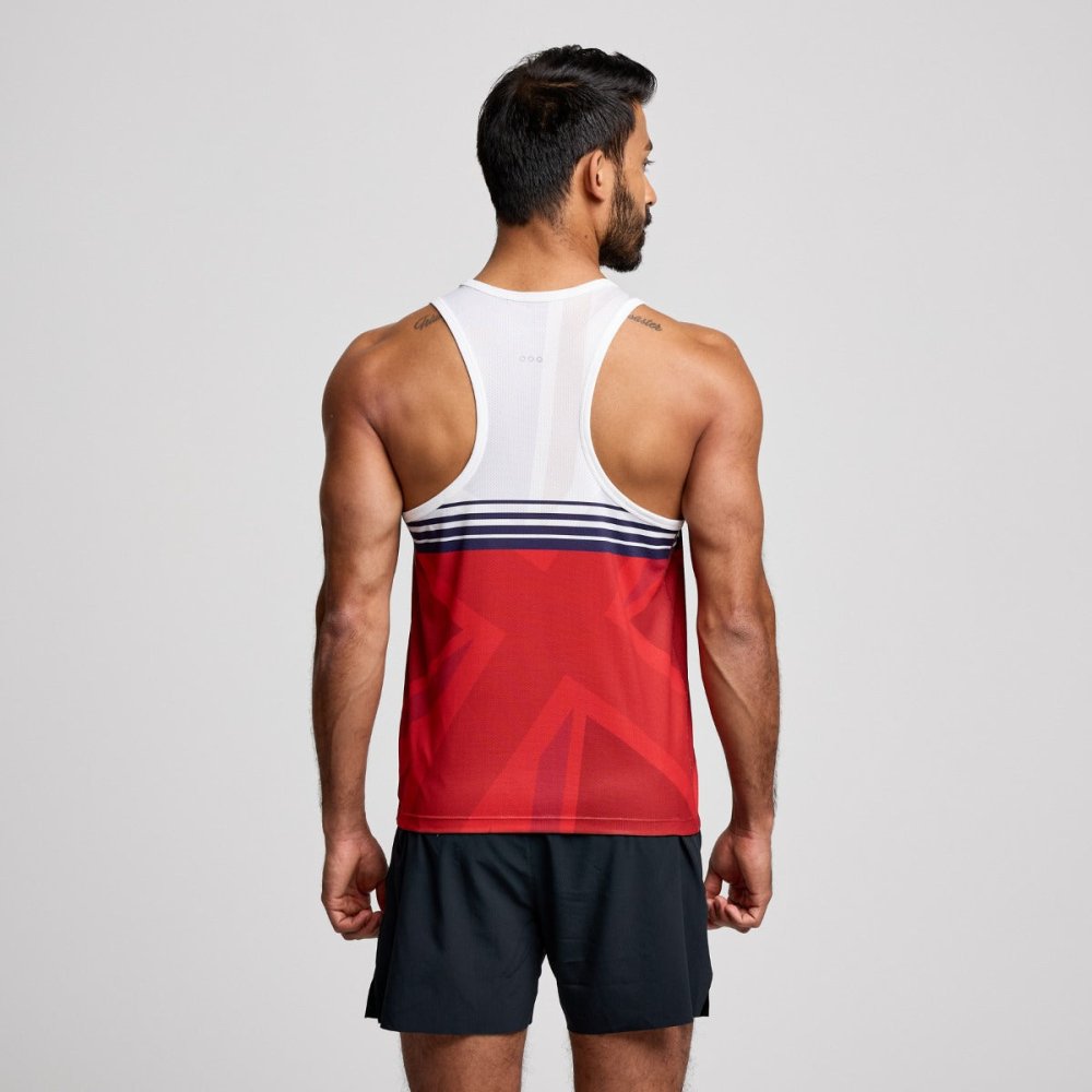 SAUCONY - STOPWATCH GRAPHIC SINGLET Men - Rev Online